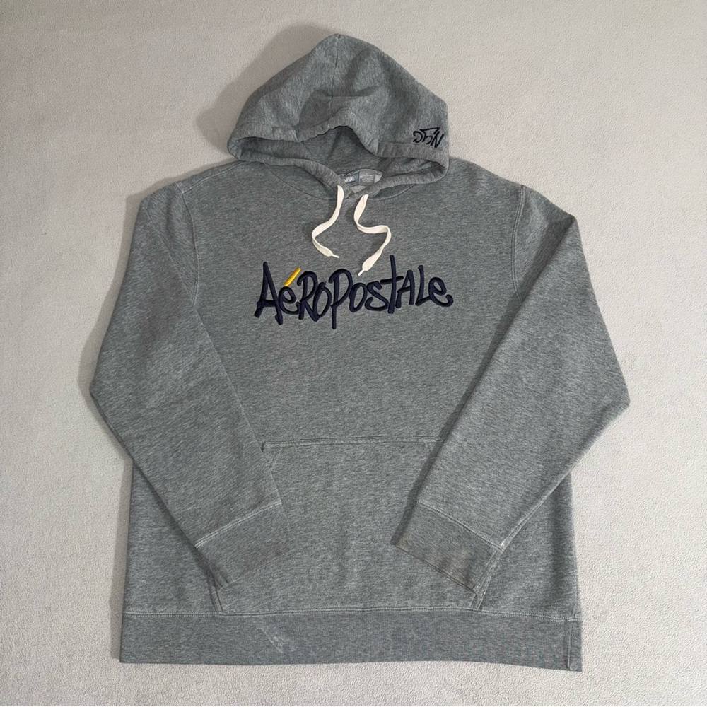 Vintage 90s Aeropostale NYC Graffiti Hoodie Size L Skater Hip Hop Streetwear